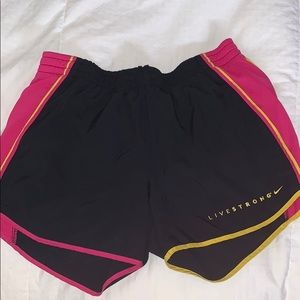 Nike Livestrong running shorts